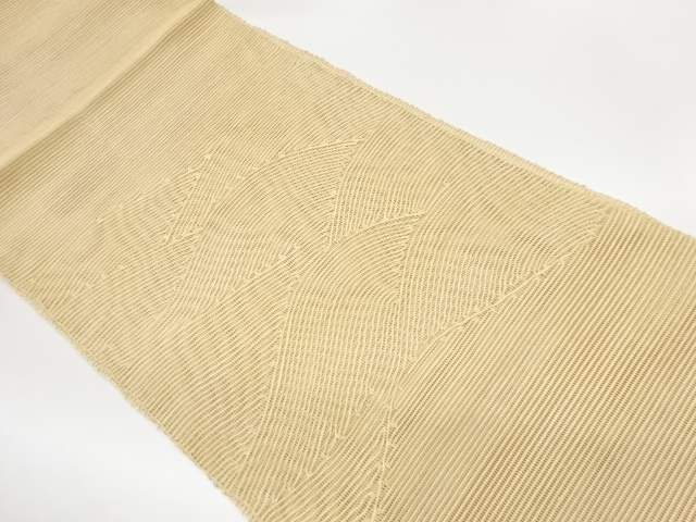 JAPANESE KIMONO / NAGOYA OBI FOR SUMMER / WOVEN WAVY STRIPE 
